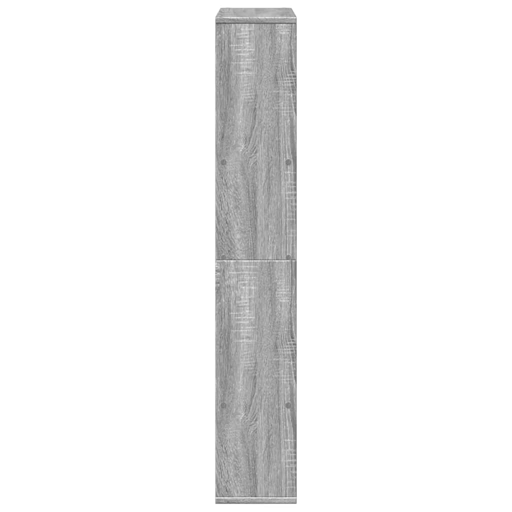 vidaXL Bookcase Grey Sonoma 72x20x120,5 cm Engineered Wood