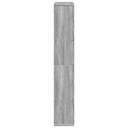 vidaXL Bookcase Grey Sonoma 72x20x120,5 cm Engineered Wood