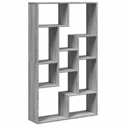 vidaXL Bookcase Grey Sonoma 72x20x120,5 cm Engineered Wood