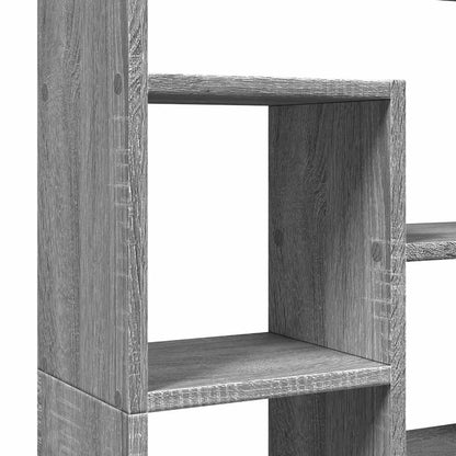vidaXL Bookcase Grey Sonoma 72x20x120,5 cm Engineered Wood