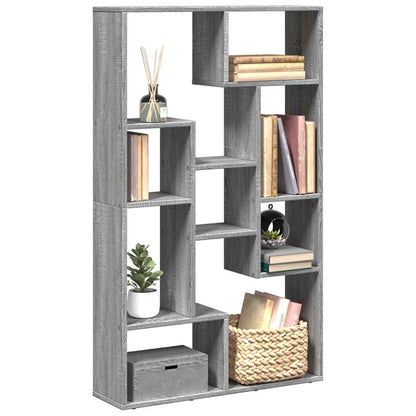 vidaXL Bookcase Grey Sonoma 72x20x120,5 cm Engineered Wood