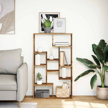 vidaXL Bookcase Old Wood 72x20x120,5 cm Engineered Wood