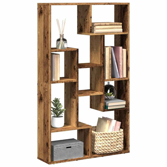 vidaXL Bookcase Old Wood 72x20x120,5 cm Engineered Wood