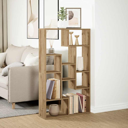 vidaXL Bookcase Artisian Oak 72x20x120,5 cm Engineered Wood