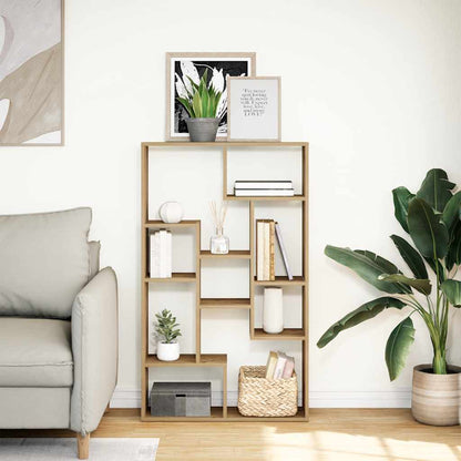 vidaXL Bookcase Artisian Oak 72x20x120,5 cm Engineered Wood