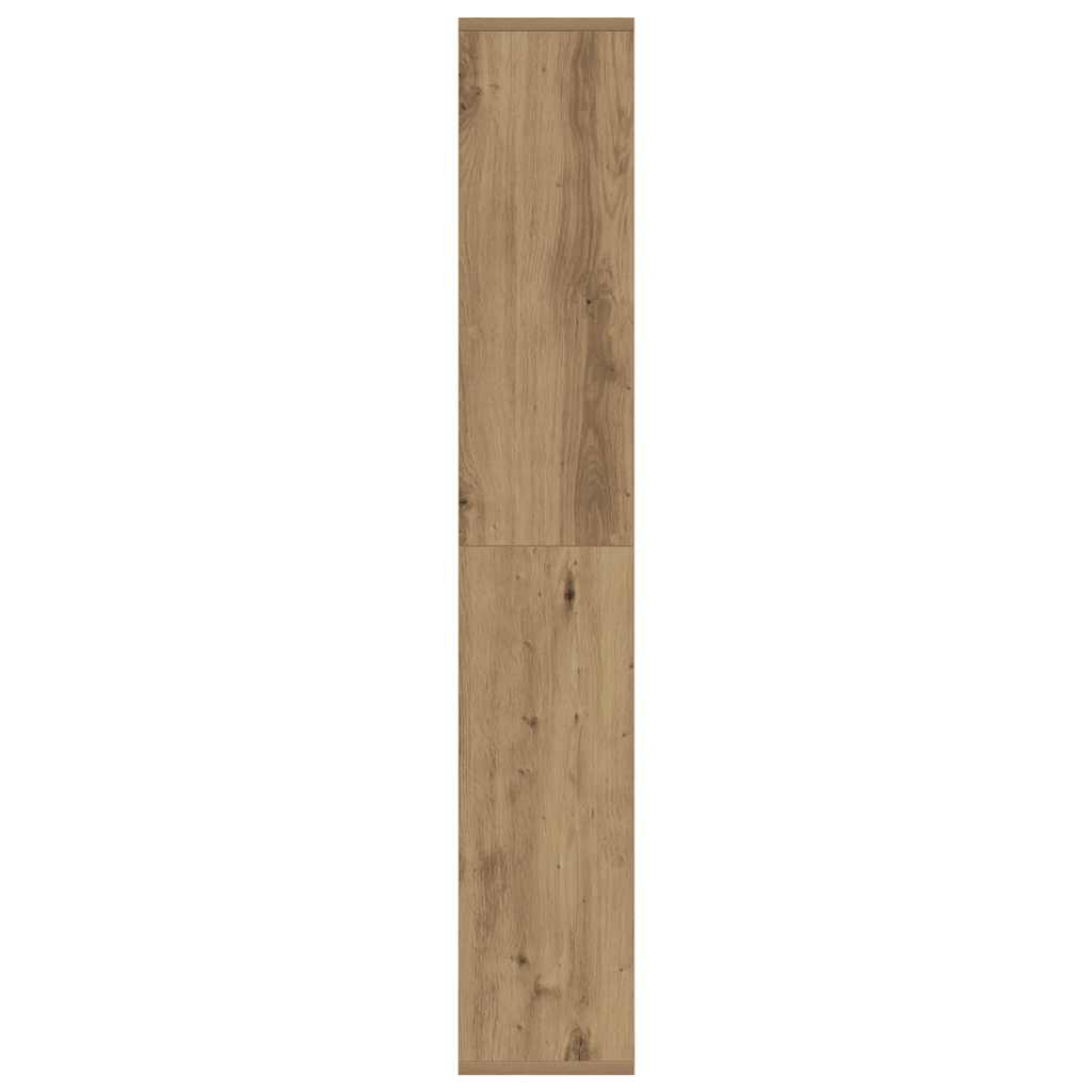 vidaXL Bookcase Artisian Oak 72x20x120,5 cm Engineered Wood