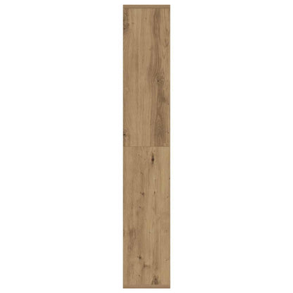 vidaXL Bookcase Artisian Oak 72x20x120,5 cm Engineered Wood