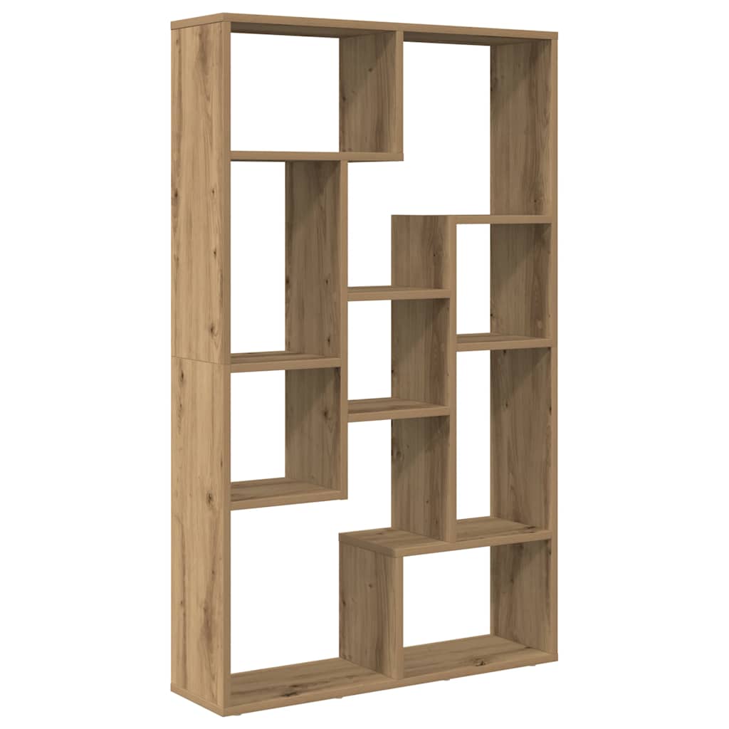 vidaXL Bookcase Artisian Oak 72x20x120,5 cm Engineered Wood