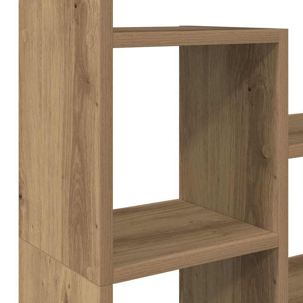 vidaXL Bookcase Artisian Oak 72x20x120,5 cm Engineered Wood