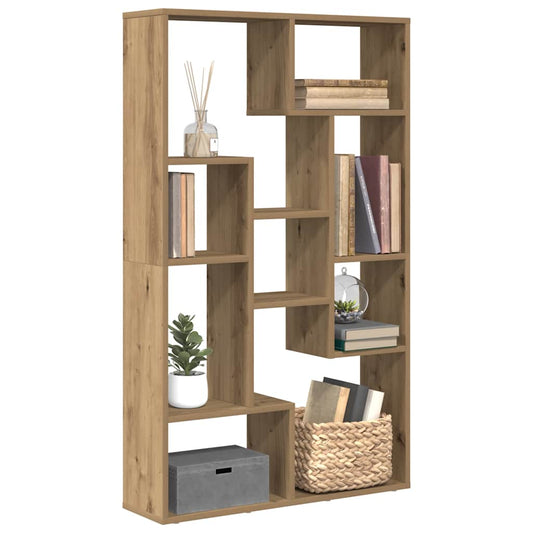 vidaXL Bookcase Artisian Oak 72x20x120,5 cm Engineered Wood