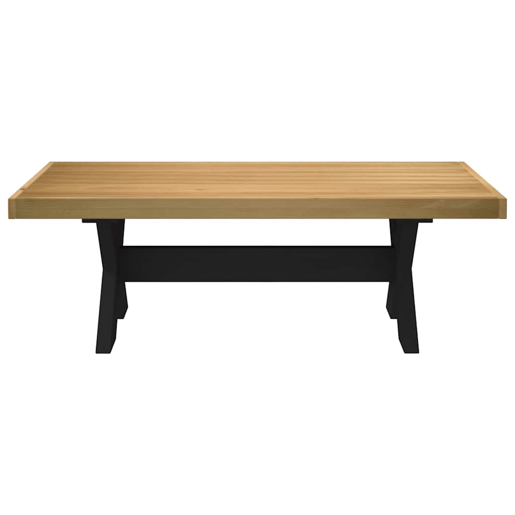 vidaXL Coffee Table NOAIN X-Shaped Legs 120x60x40 cm Solid Wood Pine