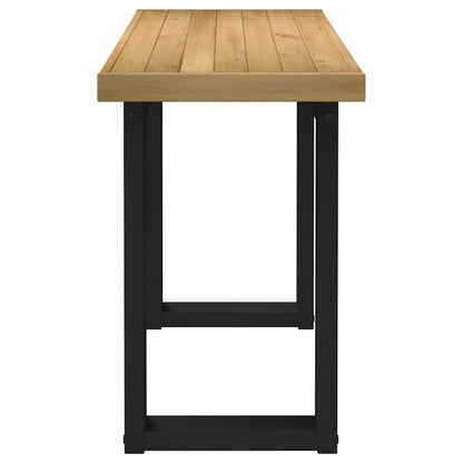 vidaXL Desk NOAIN U-Shaped Legs 120x50x75 cm Solid Wood Pine
