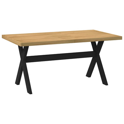 vidaXL Dining Table NOAIN X-Shaped Legs 160x90x75 cm Solid Wood Pine