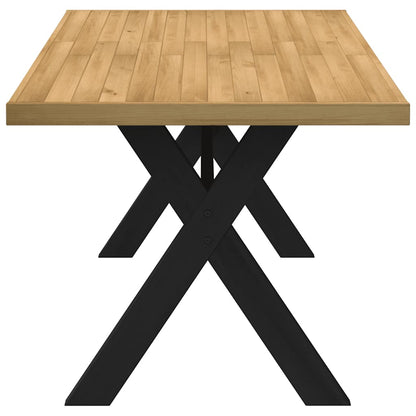 vidaXL Dining Table NOAIN X-Shaped Legs 160x90x75 cm Solid Wood Pine