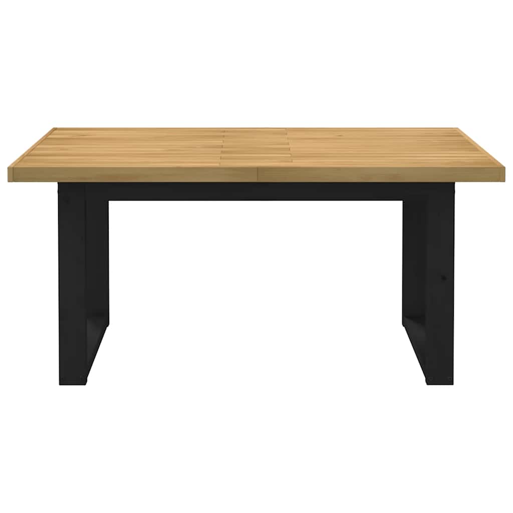 vidaXL Dining Table NOAIN U-Shaped Legs 160x90x75 cm Solid Wood Pine