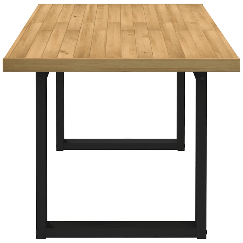 vidaXL Dining Table NOAIN U-Shaped Legs 160x90x75 cm Solid Wood Pine