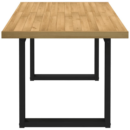 vidaXL Dining Table NOAIN U-Shaped Legs 160x90x75 cm Solid Wood Pine