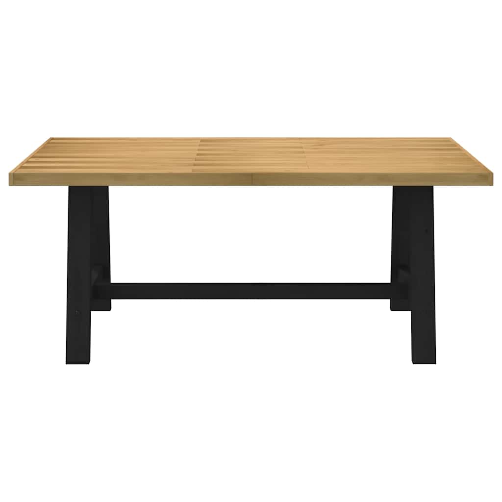 vidaXL Dining Table NOAIN A-Shaped Legs 180x90x75 cm Solid Wood Pine