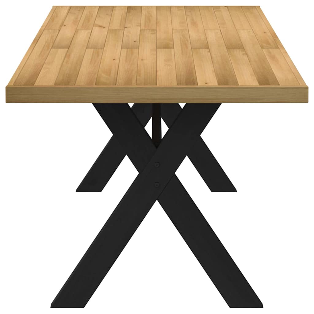 vidaXL Dining Table NOAIN X-Shaped Legs 180x90x75 cm Solid Wood Pine