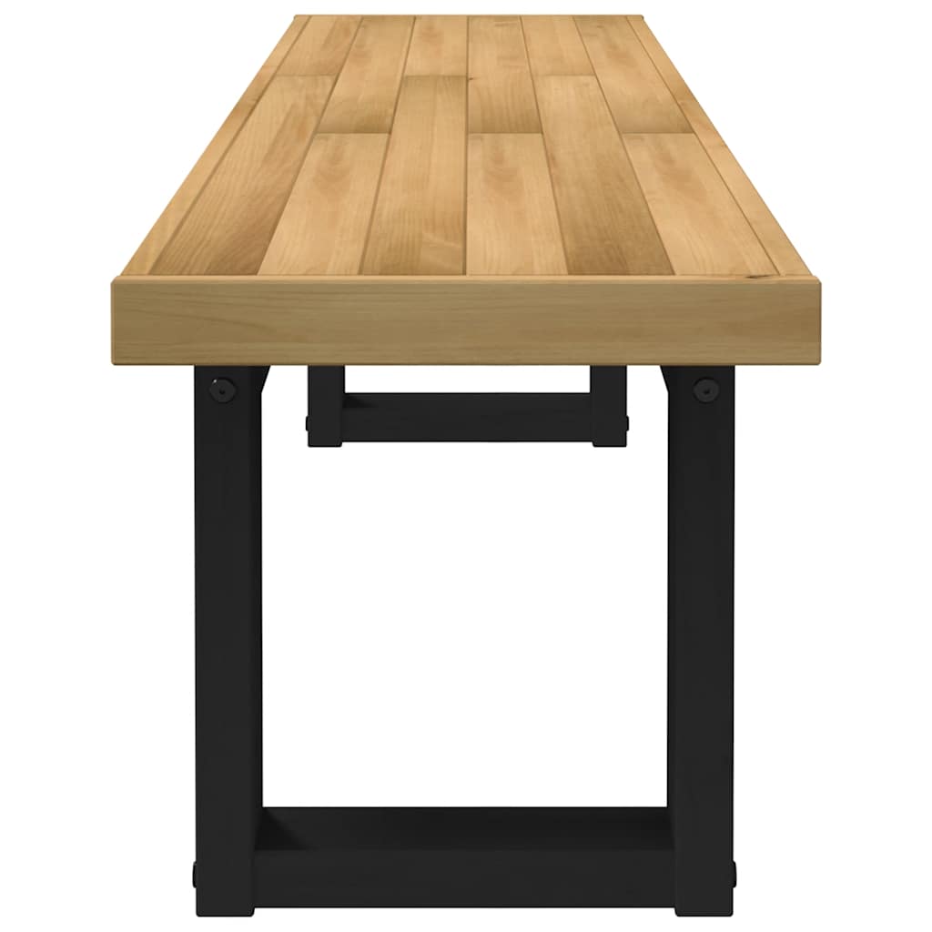 vidaXL Dining Bench NOAIN U-Shaped Legs 180x40x45 cm Solid Wood Pine