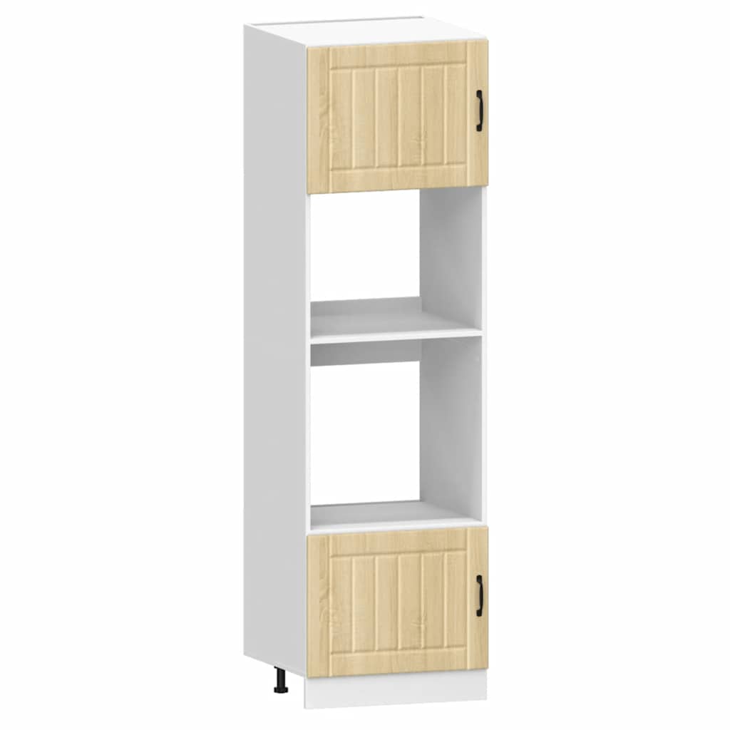vidaXL 7 Piece Kitchen Cabinet Set Lucca Sonoma Oak Engineered Wood