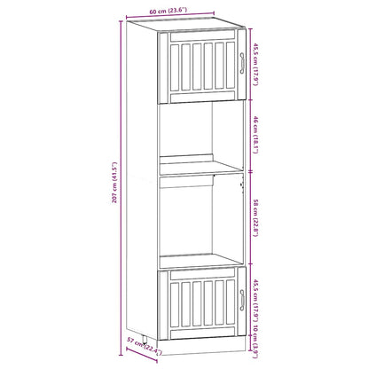 vidaXL 7 Piece Kitchen Cabinet Set Lucca Sonoma Oak Engineered Wood