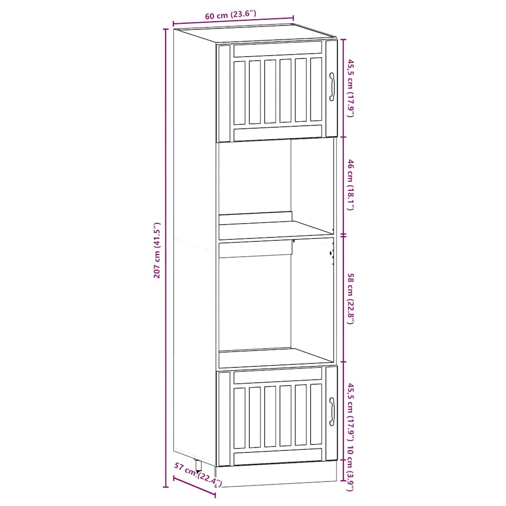 vidaXL 7 Piece Kitchen Cabinet Set Lucca Smoked Oak Engineered Wood