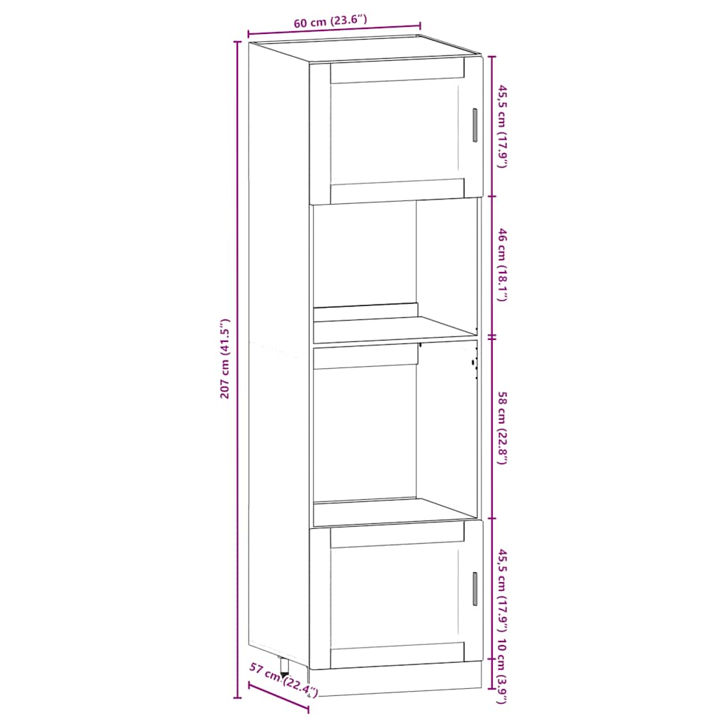 vidaXL 7 Piece Kitchen Cabinet Set Porto Sonoma Oak Engineered Wood