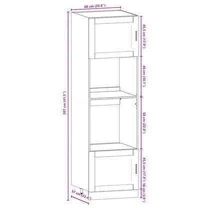 vidaXL 7 Piece Kitchen Cabinet Set Porto Sonoma Oak Engineered Wood