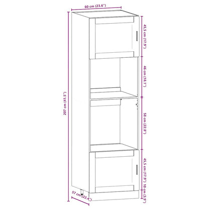 vidaXL 7 Piece Kitchen Cabinet Set Porto Old Wood Engineered Wood