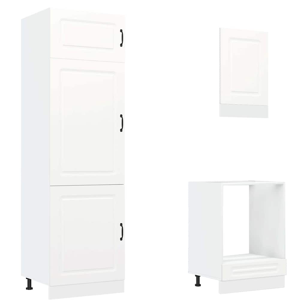 vidaXL 7 Piece Kitchen Cabinet Set Kalmar White Engineered Wood