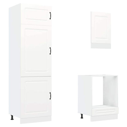 vidaXL 7 Piece Kitchen Cabinet Set Kalmar White Engineered Wood