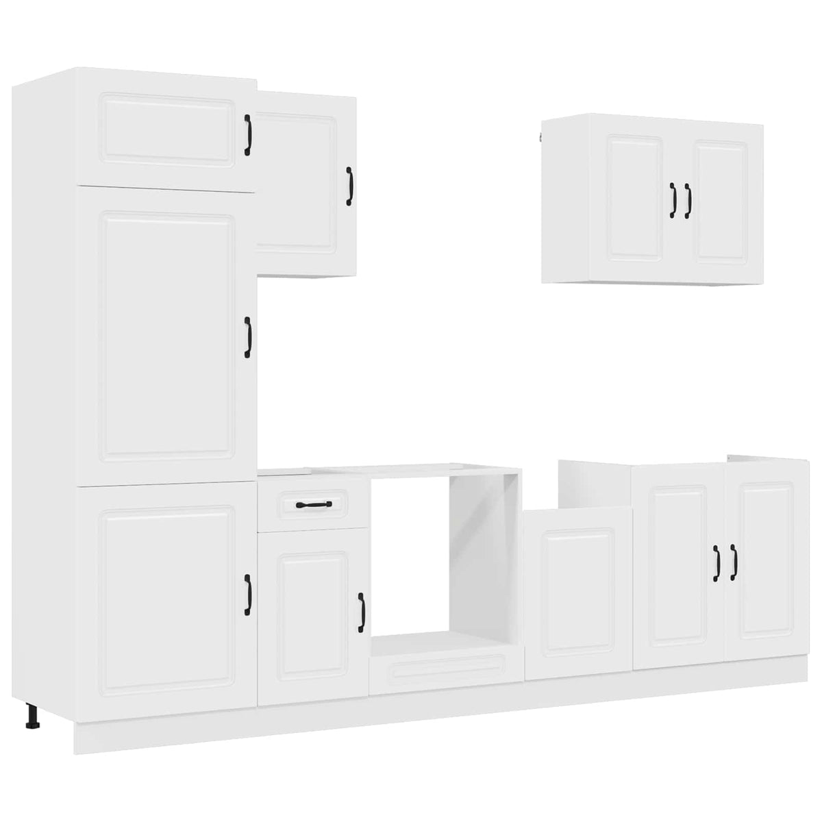 vidaXL 7 Piece Kitchen Cabinet Set "Kalmar" White Engineered Wood