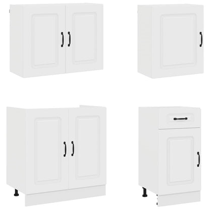 vidaXL 7 Piece Kitchen Cabinet Set "Kalmar" White Engineered Wood