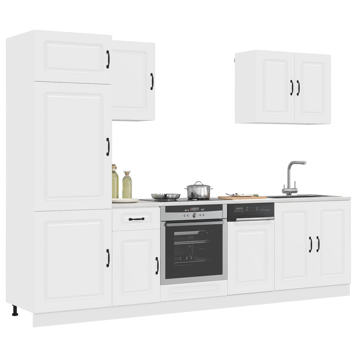 vidaXL 7 Piece Kitchen Cabinet Set "Kalmar" White Engineered Wood