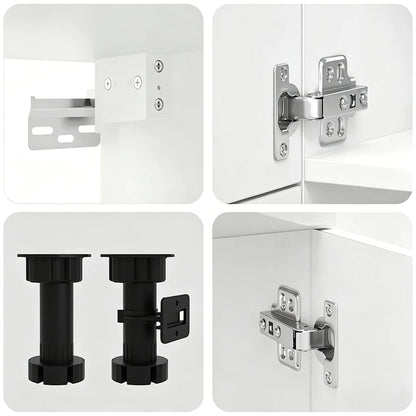 vidaXL 7 Piece Kitchen Cabinet Set "Kalmar" High Gloss White