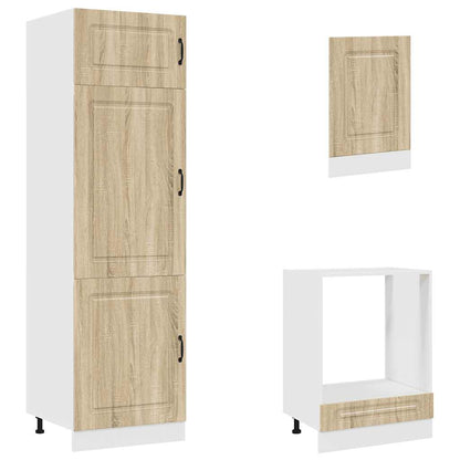 vidaXL 7 Piece Kitchen Cabinet Set "Kalmar" Sonoma Oak Engineered Wood