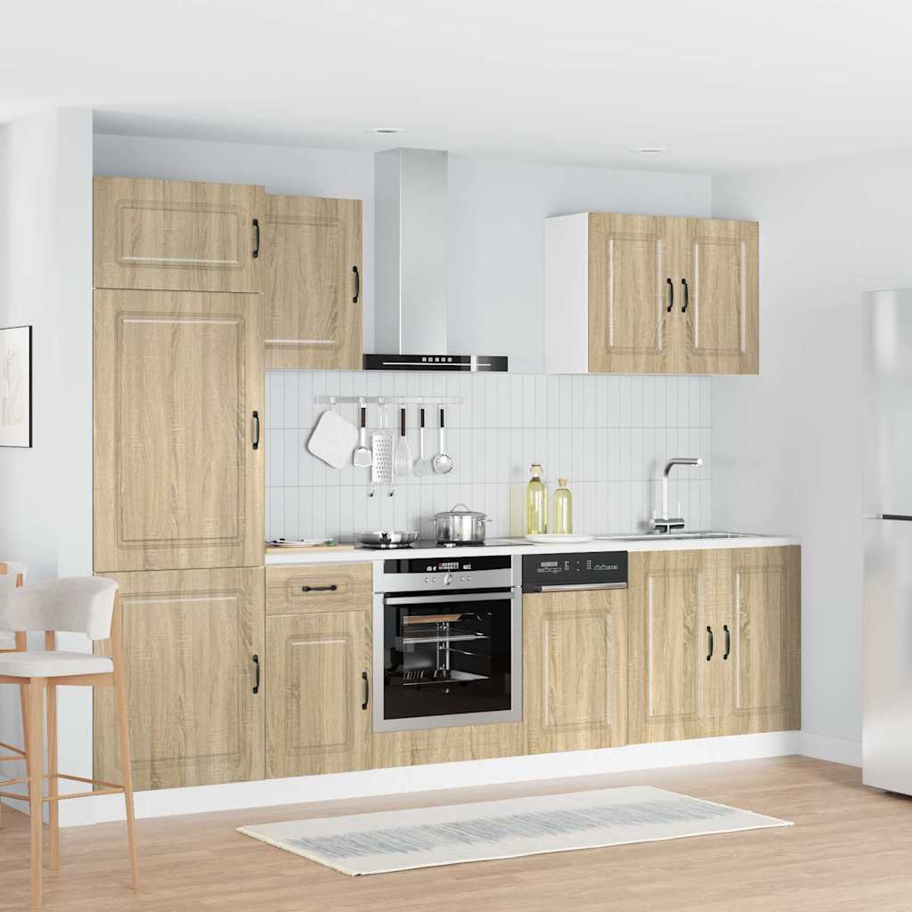 vidaXL 7 Piece Kitchen Cabinet Set "Kalmar" Sonoma Oak Engineered Wood