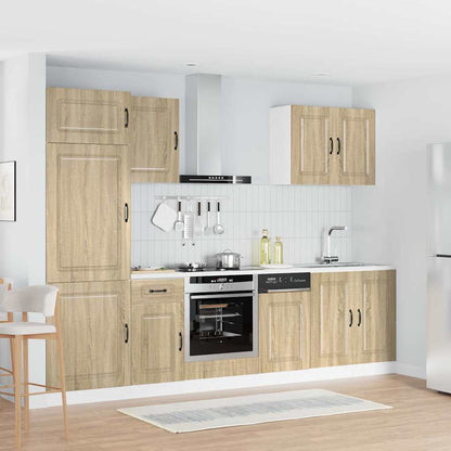 vidaXL 7 Piece Kitchen Cabinet Set "Kalmar" Sonoma Oak Engineered Wood