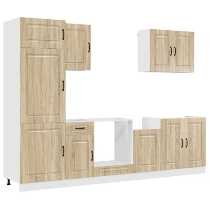 vidaXL 7 Piece Kitchen Cabinet Set "Kalmar" Sonoma Oak Engineered Wood