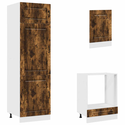 vidaXL 7 Piece Kitchen Cabinet Set "Kalmar" Smoked Oak Engineered Wood