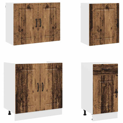 vidaXL 7 Piece Kitchen Cabinet Set "Kalmar" Old Wood Engineered Wood