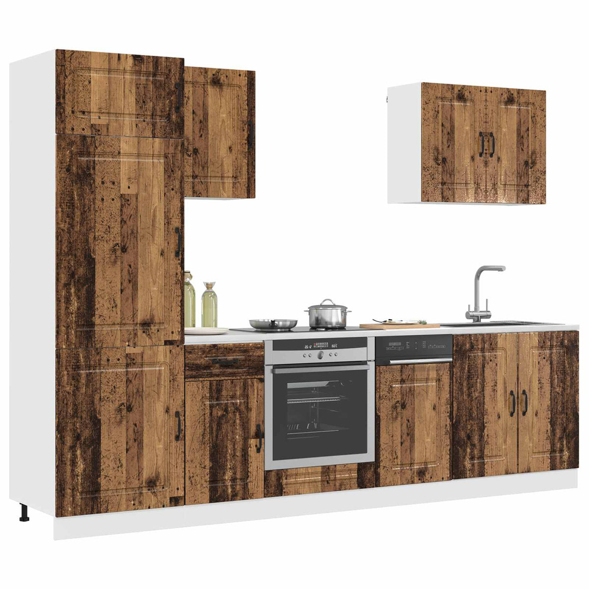 vidaXL 7 Piece Kitchen Cabinet Set "Kalmar" Old Wood Engineered Wood
