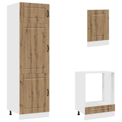 vidaXL 7 Piece Kitchen Cabinet Set "Kalmar" Artisan Oak Engineered Wood