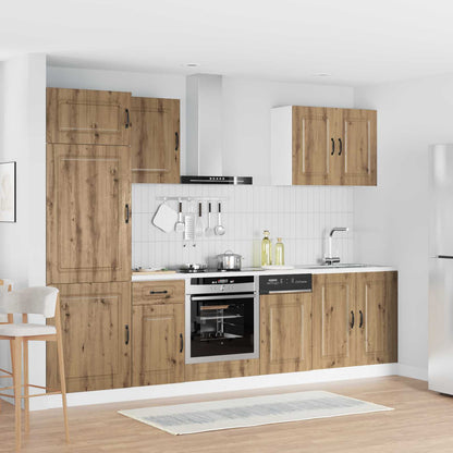 vidaXL 7 Piece Kitchen Cabinet Set "Kalmar" Artisan Oak Engineered Wood