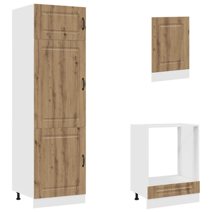 vidaXL 7 Piece Kitchen Cabinet Set "Kalmar" Artisan Oak Engineered Wood