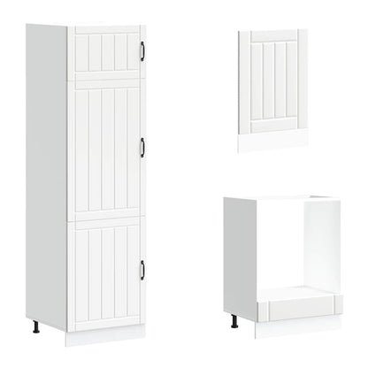 vidaXL 7 Piece Kitchen Cabinet Set Lucca White Engineered Wood