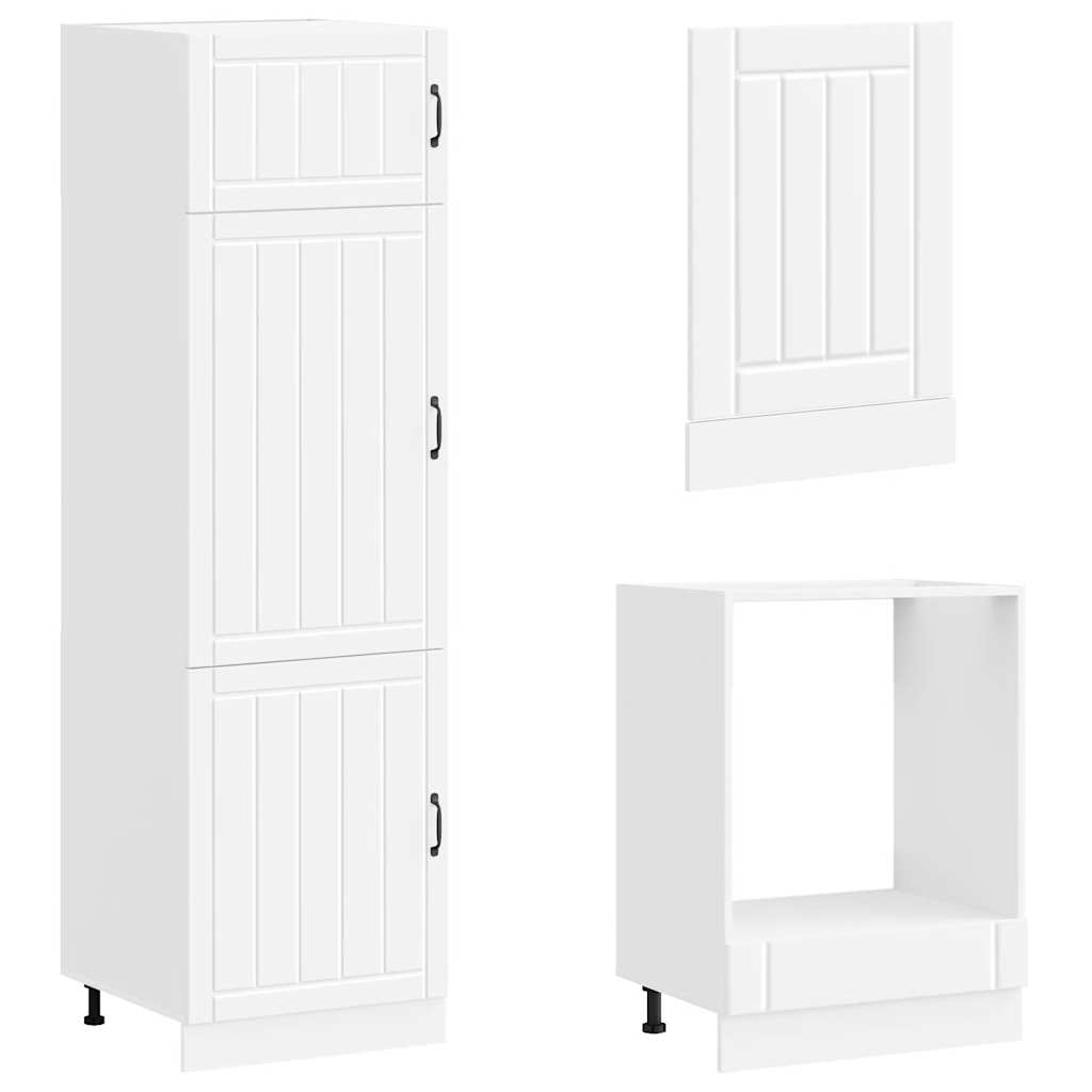 vidaXL 7 Piece Kitchen Cabinet Set "Lucca" White Engineered Wood