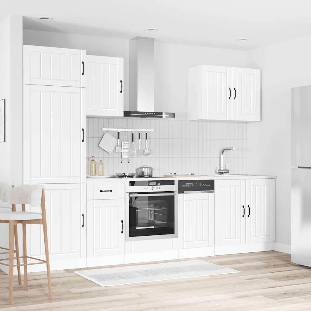 vidaXL 7 Piece Kitchen Cabinet Set "Lucca" White Engineered Wood