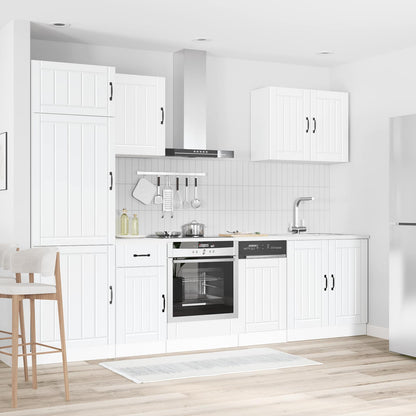 vidaXL 7 Piece Kitchen Cabinet Set "Lucca" White Engineered Wood